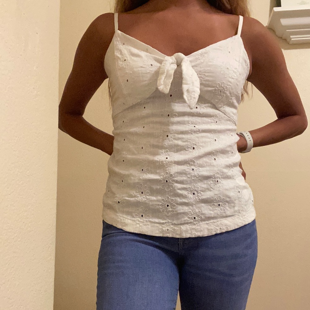 Spaghetti Strap shirt with bow in front